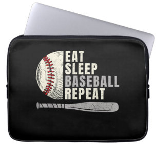 Funda Para Portátil Jugador de béisbol de repetición de sueño con sueñ