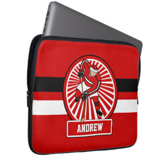 Funda Para Portátil Jugador de hockey sobre hielo personalizado