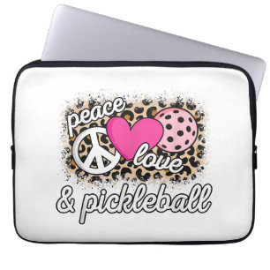 Funda Para Portátil Jugador de pelota de pelotas de amor por la paz