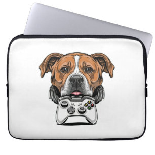Funda Para Portátil Jugador de perros - Videojuego