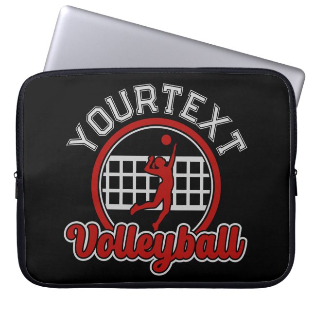 Funda Para Portátil Jugador del equipo de ataque de bola Spike Ball (Frente)