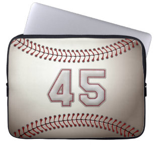Funda Para Portátil Jugador número 45 - puntadas frescas del béisbol