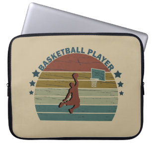 Funda Para Portátil jugador vintage de baloncesto