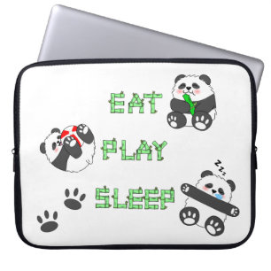 Funda Para Portátil Jugar Sleep Cute Baby Panda Vida Cómoda