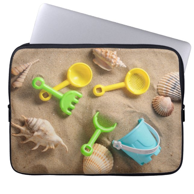 Funda Para Portátil Juguetes de la playa (Frente)