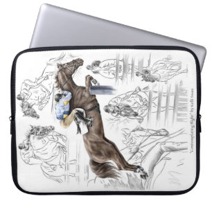 Funda Para Portátil Jumper Horses Fences Montaje