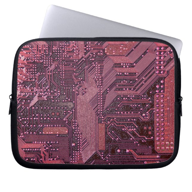 Funda Para Portátil Junta de circuito cibernético de Fuchsia Electróni (Frente)