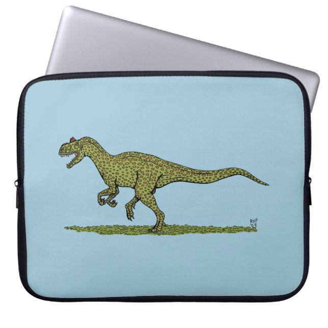 Funda Para Portátil Jurásico Dinosaurio Allosauro (Frente)