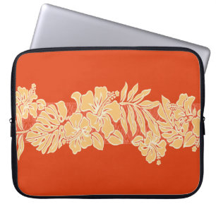 Funda Para Portátil Kalaheo Hawaiano Hibiscus Tapa Laptop Wetsuit Bag