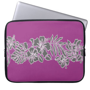 Funda Para Portátil Kalaheo Hawaiano Hibiscus Tapa Laptop Wetsuit Bag