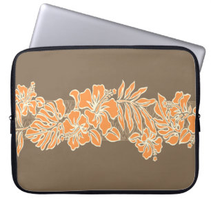 Funda Para Portátil Kalaheo Hawaiano Hibiscus Tapa Laptop Wetsuit Bag