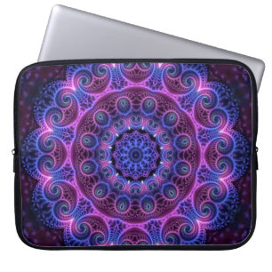 Funda Para Portátil Kaleidoscope Apofisis Mandala Corazones