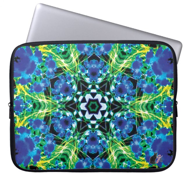 Funda Para Portátil Kaleidoscopio cristalmarino (Frente)