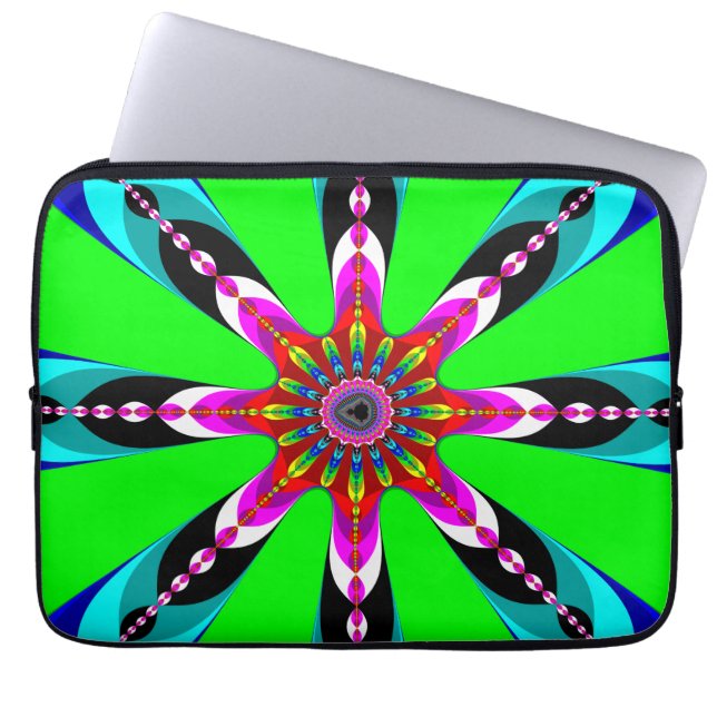 Funda Para Portátil Kaleidozone - Fractal (Frente)