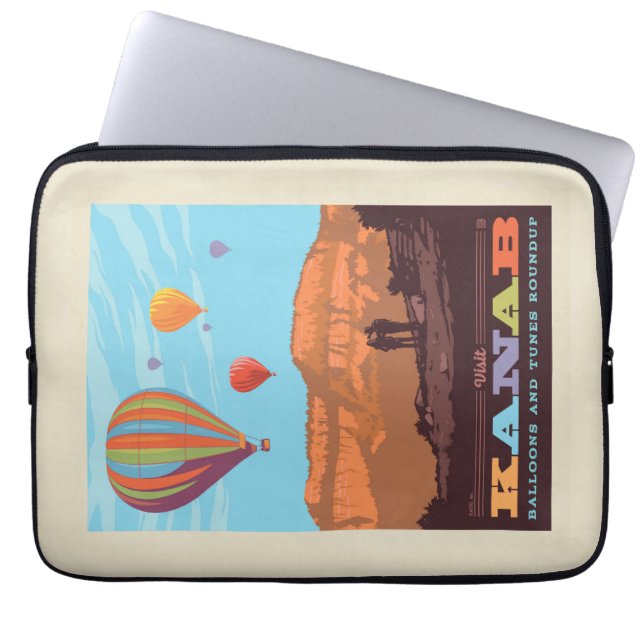 Funda Para Portátil Kanab, Utah | Globos Y Tunes (Frente)