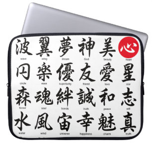 Funda Para Portátil Kanji japonés popular