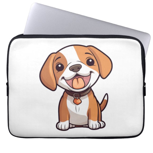 Funda Para Portátil Kawaii Beagle Puppy (Frente)