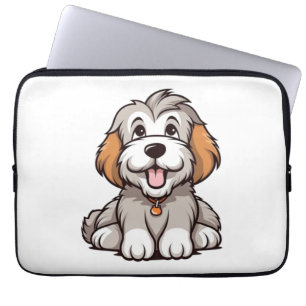 Funda Para Portátil Kawaii Beared Collie Puppy