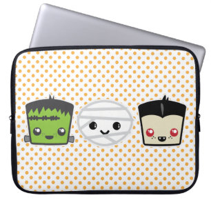 Funda Para Portátil Kawaii Frankenstein Mummy Dracula Funda Portátil