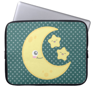 Funda Para Portátil Kawaii Moon y Stars Laptop Sleeve