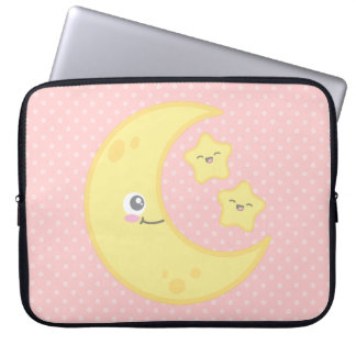 Funda Para Portátil Kawaii Moon y Stars Laptop Sleeve