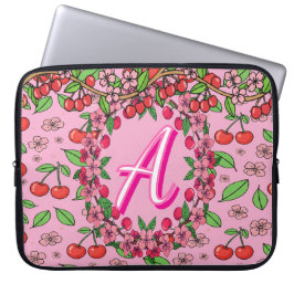 Funda Para Portátil Kawaii Red Cherry Vibes Cute Girly Aesthetic