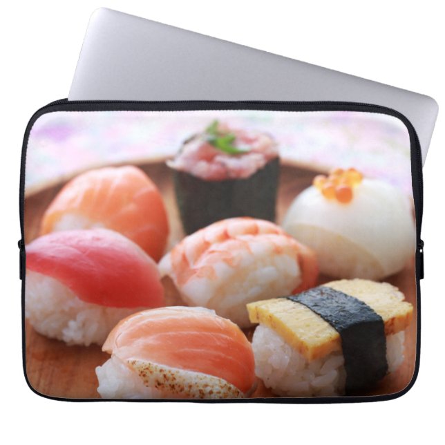 Funda Para Portátil Kawaii Sushi Harmony – Laptop Sleeve by SUSHIMI (Frente)