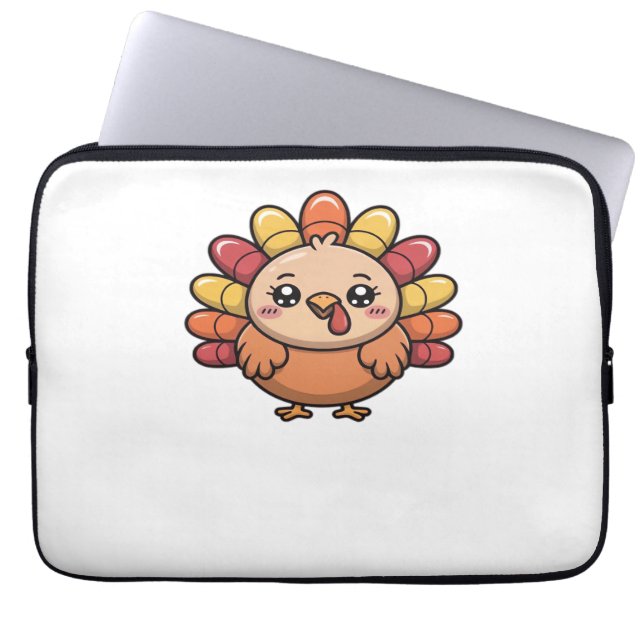 Funda Para Portátil kawaii thanksending turkey Classic T-Shirt_1 (Frente)