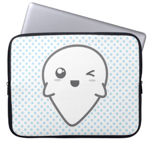 Funda Para Portátil Kawaii Winking Ghost Laptop Sleeve