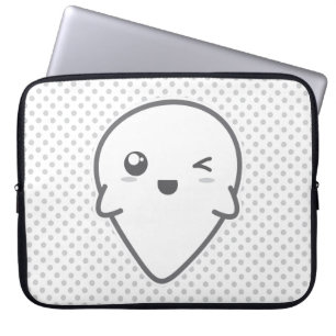 Funda Para Portátil Kawaii Winking Ghost Laptop Sleeve