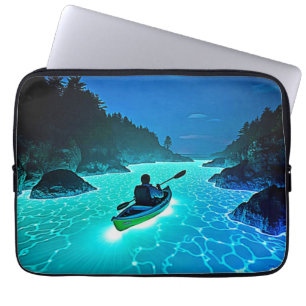 Funda Para Portátil Kayak en un brillante diseño de agua