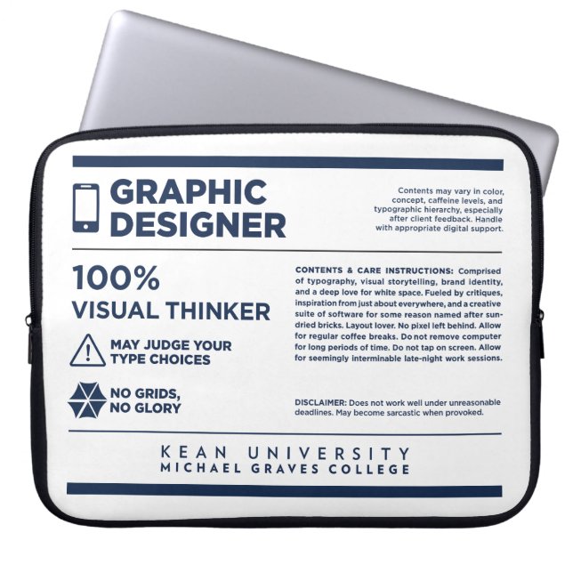 Funda Para Portátil Kean MGC Graphic Design Care Label (Frente)