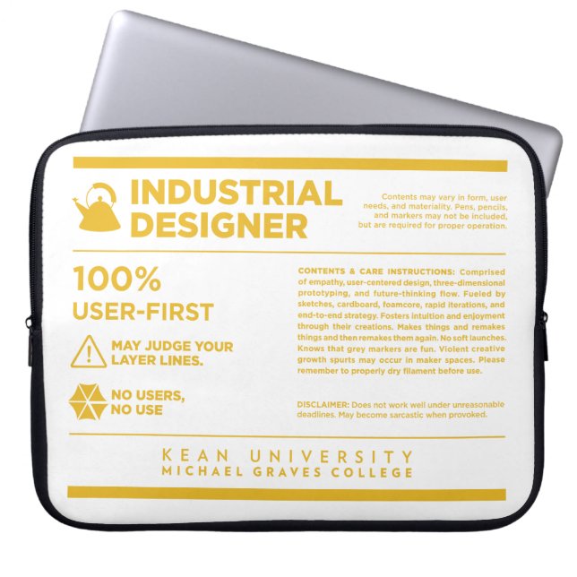 Funda Para Portátil Kean MGC Industrial Design Care Label (Frente)