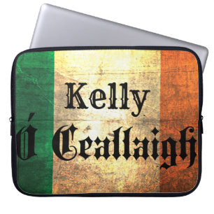 Funda Para Portátil Kelly Irish Surname Flag Laptop Sleee