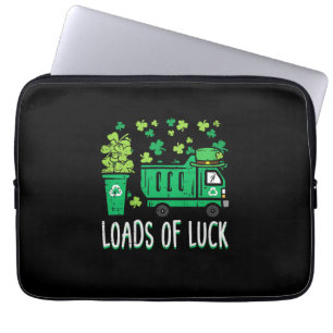 Funda Para Portátil Kids St Patricks Day Garbage Truck Load Of Luck to