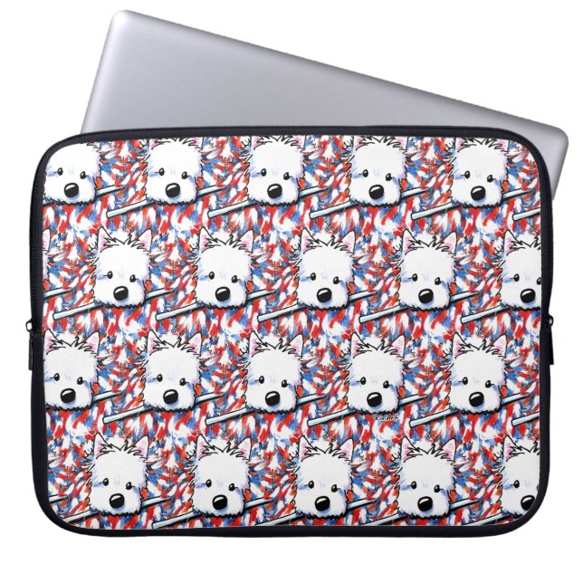 Funda Para Portátil KiniArt Liberty Westies (Frente)