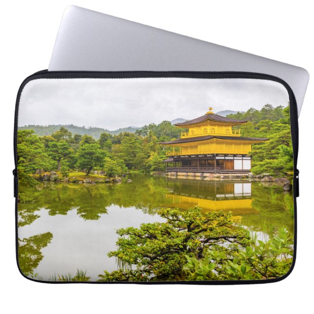 Funda Para Portátil Kinkaku-ji O Pabellón Y Estanques De Oro, Kioto (Frente)