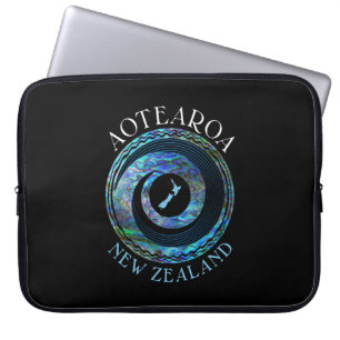 FUNDA PARA PORTÁTIL KIWI NUEVA ZELANDA KORU PAUA
