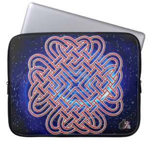 Funda Para Portátil Knot de amor celta galáctico