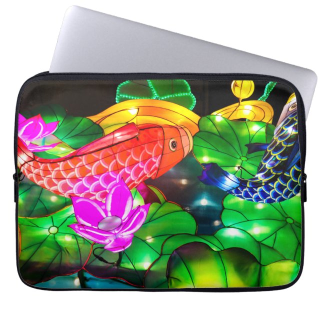 Funda Para Portátil Koi Iluminados (Frente)