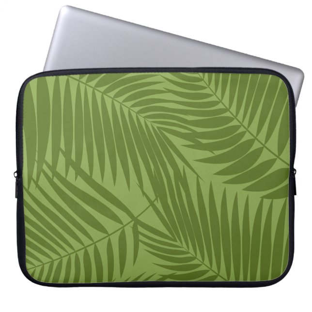 Funda Para Portátil Kona Palms Hawaiian Leaf Tropical (Frente)