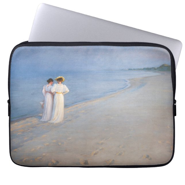 Funda Para Portátil Kroyer - Noche de verano en la playa de Skagen (Frente)