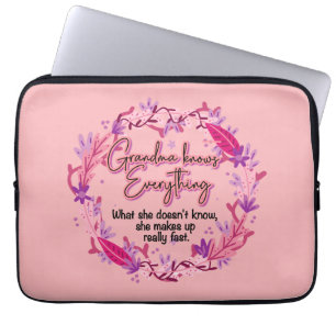 Funda Para Portátil La abuela lo sabe todo