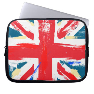 Funda Para Portátil La bandera británica Jack Flag Vintage Worn