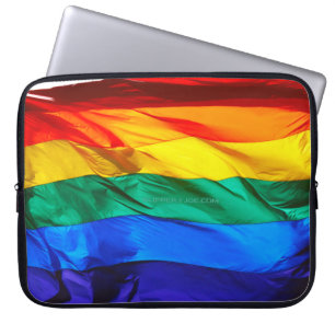 Funda Para Portátil La bandera del orgullo gay de SlipperyJoe colores