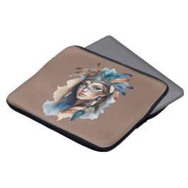 Funda Para Portátil La belleza tribal de las acuarelas: el espíritu de