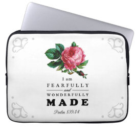 Funda Para Portátil La Biblia Verse con miedo y maravillosamente hecha