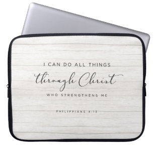 Funda Para Portátil La Biblia Verse Filipinas 4:13 Puedo Hacer Todas L