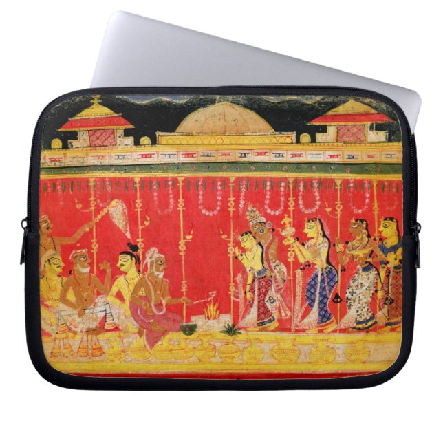 Funda Para Portátil La boda de los padres de Krishna, de una (Frente)