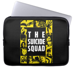 Funda Para Portátil La brigada suicida   Bloques de iconos amarillos y